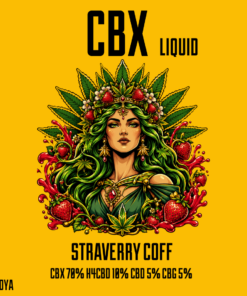 CBX リキッド STRAWBERRY KOFF 1ml|CBX 70% H4CBD 10% CBD CBG 配合|高濃度 カンナビノイド